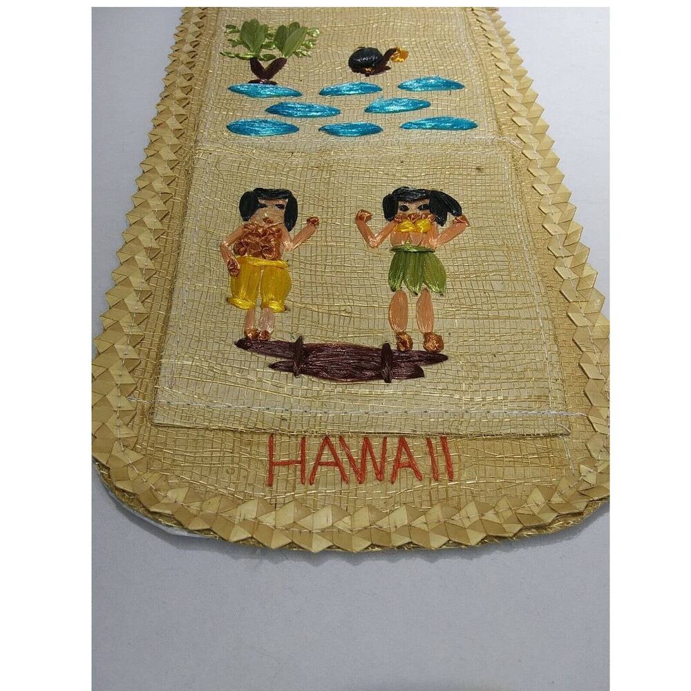 Hawaiian Islands Wall Pocket Hanging Mail Letter Organizer Embroidered Hawaii - Picture 3 of 12